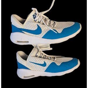 Nike Air Max Sasha Women's Size 10 Running Shoes 916783 100 White And Blue